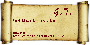 Gotthart Tivadar névjegykártya